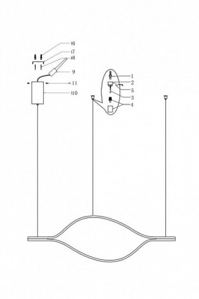 Подвесной светильник Imperiumloft Tape Light TRUDY01 в Екатеринбурге - mebel24.online | фото 4