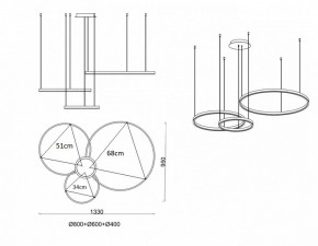 Подвесной светильник Kink Light Тор 08223,33P(3000K) в Екатеринбурге - mebel24.online | фото 3