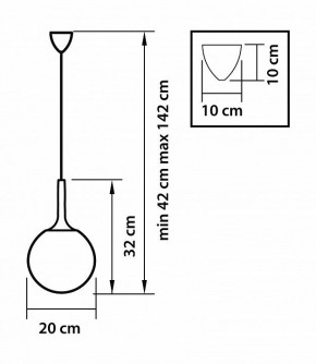 Подвесной светильник Lightstar Globo 813021 в Екатеринбурге - mebel24.online | фото 3