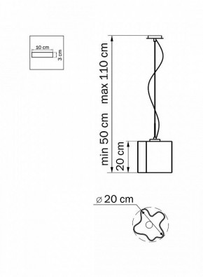 Подвесной светильник Lightstar Nubi 802110 в Екатеринбурге - mebel24.online | фото 3