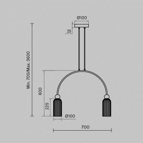 Подвесной светильник Maytoni Antic MOD302PL-02W в Екатеринбурге - mebel24.online | фото 3