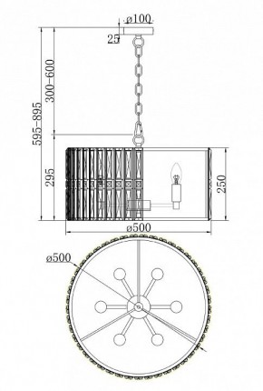 Подвесной светильник Maytoni Facet MOD094PL-06CH в Екатеринбурге - mebel24.online | фото 4