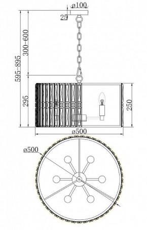 Подвесной светильник Maytoni Facet MOD094PL-06G в Екатеринбурге - mebel24.online | фото 4