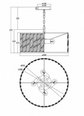 Подвесной светильник Maytoni Gelid MOD184-PL-04-CH в Екатеринбурге - mebel24.online | фото 6