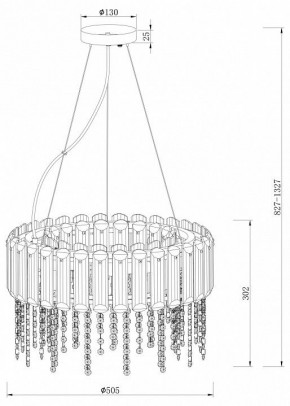 Подвесной светильник Maytoni Hail MOD097PL-06CH в Екатеринбурге - mebel24.online | фото 4