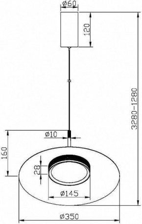 Подвесной светильник Maytoni Halo MOD041PL-L15B3K1 в Екатеринбурге - mebel24.online | фото 5