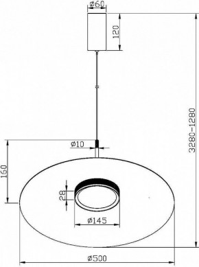 Подвесной светильник Maytoni Halo MOD041PL-L15W3K1 в Екатеринбурге - mebel24.online | фото 4