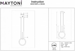 Подвесной светильник Maytoni Node MOD165PL-L18G3K в Екатеринбурге - mebel24.online | фото 3