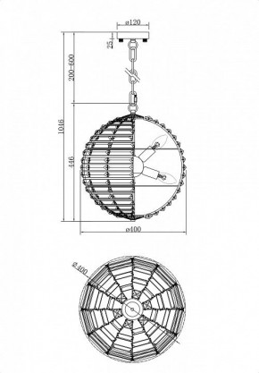 Подвесной светильник Maytoni Palla MOD092PL-06CH в Екатеринбурге - mebel24.online | фото 3