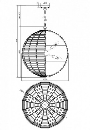 Подвесной светильник Maytoni Palla MOD092PL-08CH в Екатеринбурге - mebel24.online | фото 4