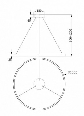 Подвесной светильник Maytoni Rim MOD058PL-L54BS4K в Екатеринбурге - mebel24.online | фото 4