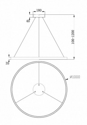 Подвесной светильник Maytoni Rim MOD058PL-L54W4K в Екатеринбурге - mebel24.online | фото 4