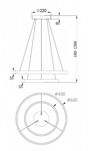 Подвесной светильник Maytoni Rim MOD058PL-L55BS4K в Екатеринбурге - mebel24.online | фото 7