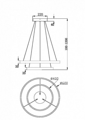 Подвесной светильник Maytoni Rim MOD058PL-L55BSK в Екатеринбурге - mebel24.online | фото 4