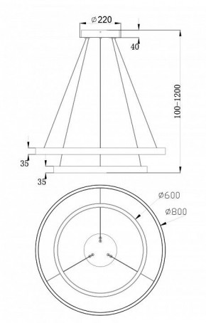 Подвесной светильник Maytoni Rim MOD058PL-L74B4K в Екатеринбурге - mebel24.online | фото 6