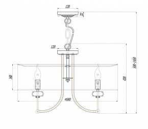 Подвесной светильник Maytoni Roma ARM006PL-06G в Екатеринбурге - mebel24.online | фото 3