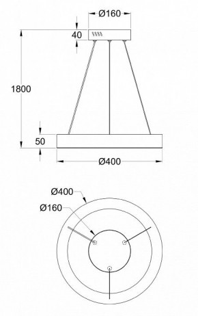 Подвесной светильник Maytoni Saturno MOD415PL-L36BS4K в Екатеринбурге - mebel24.online | фото 4