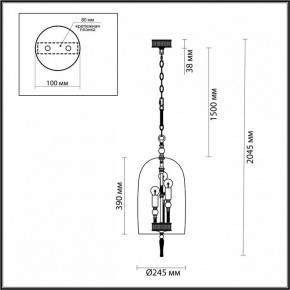 Подвесной светильник Odeon Light Bell 4892/3 в Екатеринбурге - mebel24.online | фото 6