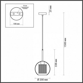 Подвесной светильник Odeon Light Clocky 4939/1 в Екатеринбурге - mebel24.online | фото 4