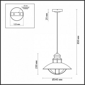 Подвесной светильник Odeon Light Dante 4164/1 в Екатеринбурге - mebel24.online | фото 3