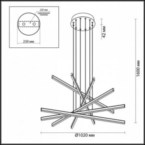 Подвесной светильник Odeon Light Rudy 3890/96L в Екатеринбурге - mebel24.online | фото 6
