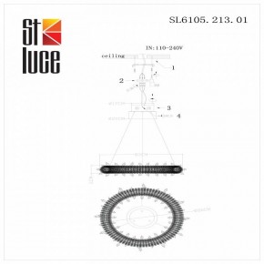 Подвесной светильник ST-Luce Lucchero SL6105.213.01 в Екатеринбурге - mebel24.online | фото 6