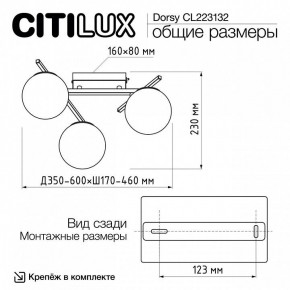 Потолочная люстра Citilux Dorsy CL223132 в Екатеринбурге - mebel24.online | фото 12