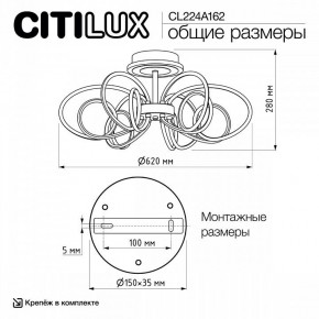 Потолочная люстра Citilux Salma Smart CL224A162 в Екатеринбурге - mebel24.online | фото 12