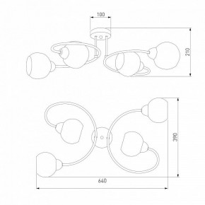 Потолочная люстра Eurosvet Tulia 30136/4 хром в Екатеринбурге - mebel24.online | фото 3