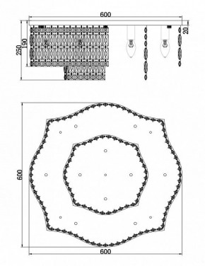 Потолочная люстра Maytoni Dune DIA005CL-10CH в Екатеринбурге - mebel24.online | фото 2