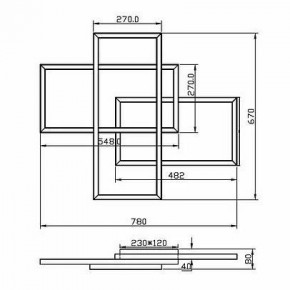 Потолочная люстра Maytoni Line MOD016CL-L80BK в Екатеринбурге - mebel24.online | фото 2