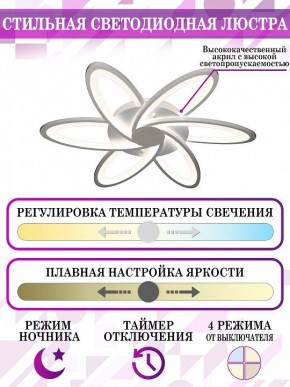 Потолочная люстра Natali Kovaltseva Smart home LED LAMPS 81217 в Екатеринбурге - mebel24.online | фото 5