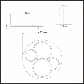 Потолочная люстра Sonex Pine 7734/60L в Екатеринбурге - mebel24.online | фото 9