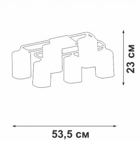 Потолочная люстра Vitaluce V3092 V3092-1/6PL в Екатеринбурге - mebel24.online | фото 4