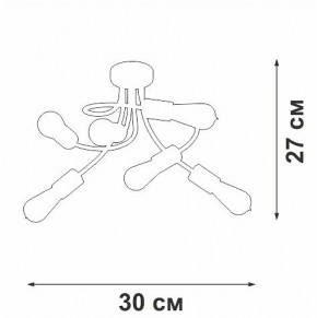 Потолочная люстра Vitaluce V3928 V3928-1/6PL в Екатеринбурге - mebel24.online | фото 4