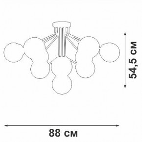 Потолочная люстра Vitaluce V42870 V42870-8/10PL в Екатеринбурге - mebel24.online | фото