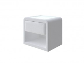 PROxSON Тумба Cube (Ткань: Велюр Teddy Снежный) 52x41 в Екатеринбурге - mebel24.online | фото