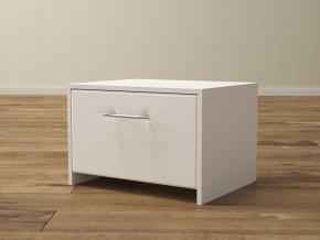 PROxSON Тумба Varna (ЛДСП Белая+экокожа Белый/Белый) 51x40 в Екатеринбурге - mebel24.online | фото