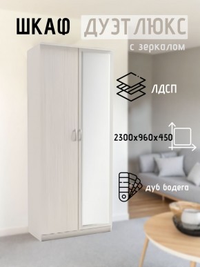 Шкаф 2-х створчатый Дуэт Люкс с зеркалом в Екатеринбурге - mebel24.online | фото 5