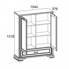 Шкаф 2D1SL, MONAKO, цвет Сосна винтаж/дуб анкона в Екатеринбурге - mebel24.online | фото 3