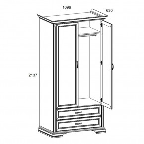 Шкаф 2DG2S, MONAKO, цвет Сосна винтаж/дуб анкона в Екатеринбурге - mebel24.online | фото 3