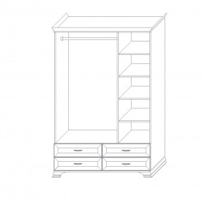 Шкаф 3-х дверный (корпус) Сиена в Екатеринбурге - mebel24.online | фото 6