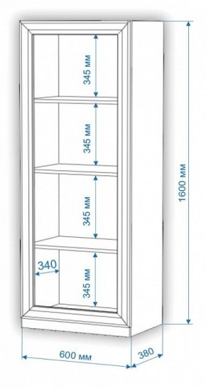 Шкаф для белья Нобиле ВтН-ФГД в Екатеринбурге - mebel24.online | фото 2