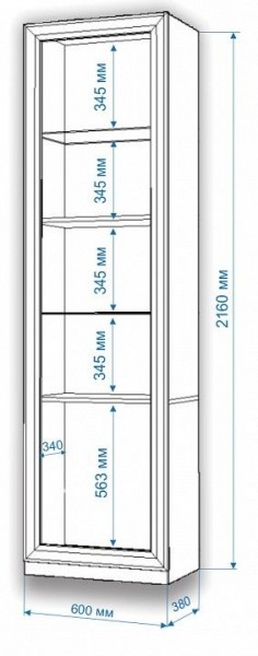 Шкаф для белья Нобиле ВтВ-ФГД-ФГК в Екатеринбурге - mebel24.online | фото 3