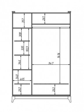 Шкаф для одежды Сабрина (ММ-302-01/03) с зеркалом в Екатеринбурге - mebel24.online | фото