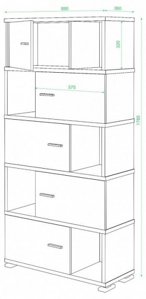 Шкаф комбинированный Домино СБ-30/5 в Екатеринбурге - mebel24.online | фото 3