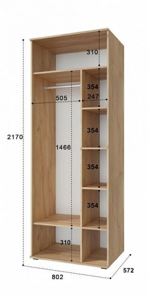 Шкаф комбинированный Эмилия ЭЛ-16К в Екатеринбурге - mebel24.online | фото 2