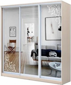 Шкаф-купе ХИТ 22-4-20-656 ОРНАМЕНТ в Екатеринбурге - mebel24.online | фото
