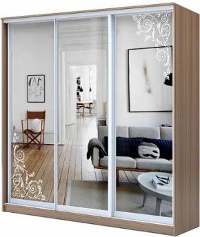Шкаф-купе ХИТ 23-20/2-656 ОРНАМЕНТ в Екатеринбурге - mebel24.online | фото