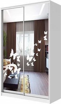 Шкаф-купе ХИТ 24-12-66 БАБОЧКИ в Екатеринбурге - mebel24.online | фото
